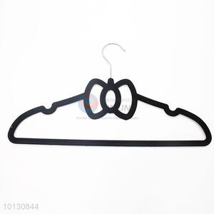 Lovely Black Bowknot Velvet Slip Clothes Hanger