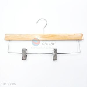 Wooden Clothes Hanger <em>Pants</em> <em>Folder</em> with Clip