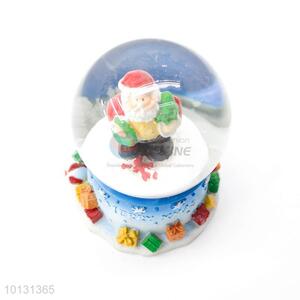 Top sale Father Chiristmas cake base resin crystal ball