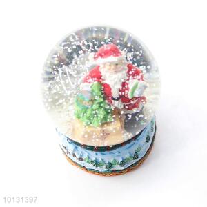 Super quality Father Christmas resin crystal ball