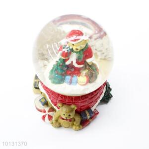 Best gift lovely bear resin crystal ball for promotions