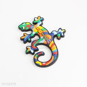 Multicolored lizard shaped fridge magnet