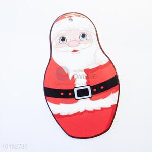 Good quality 13*22cm Santa Claus placemat/table mat/coaster