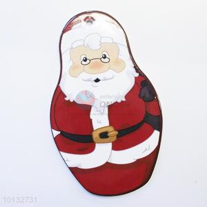 Custom promotional 13*22cm Santa Claus placemat/table mat/coaster