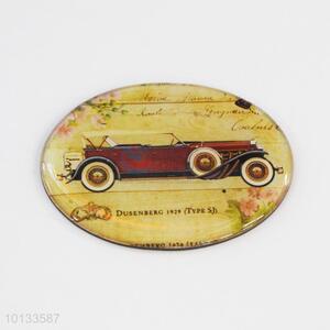 Car Pattern Elliptic Fridge Magnet