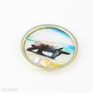 Sea Turtle Round Epoxy Fridge Magnet