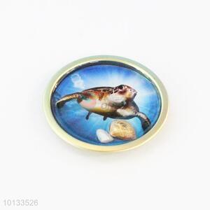 Sea Turtle Round Epoxy Fridge Magnet