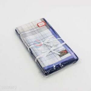 Factory Direct Cotton Checked Handkerchief for Men