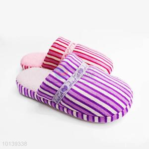 Competitive Price Striated Household Warm Slipper