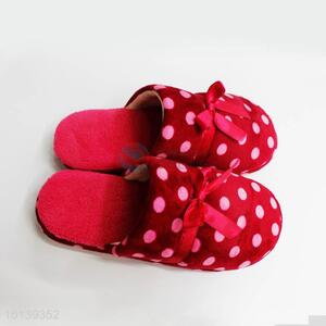 Wholesale Red Household Warm Slipper with Dot