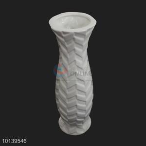 Modern design white ceramic flower vase