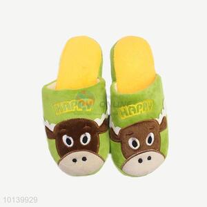 Lovely green low price cotton slipper