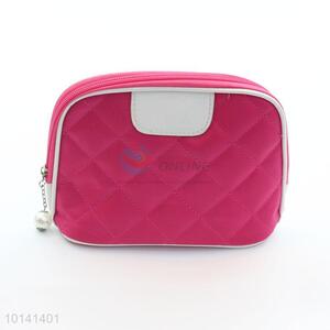 3pcs/set pink quilted cosmetic makeup bag