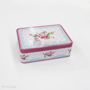 Factory Price Wholesale Rectangle Metal Tin Gift Box Storage Box