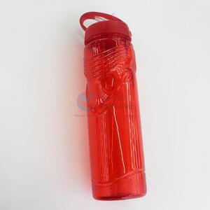 China Factory Red Plastic Sports Bottle Water Bottle