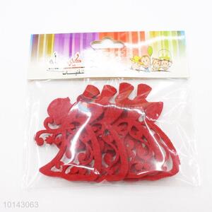 Custom red adhesive craft set/DIY non-woven decorative craft