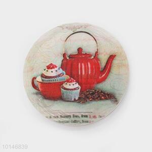 Direct Price Round Ceramic Fridge Magnet