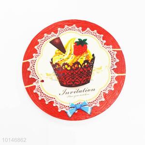 China Wholesale Round Ceramic Fridge Magnet