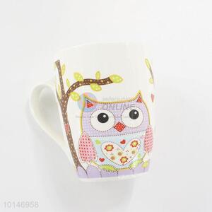 Cute owl pattern ceramic tea/water cups