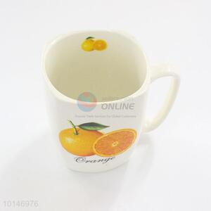 Orange pattern ceramic tea/water/milk cups