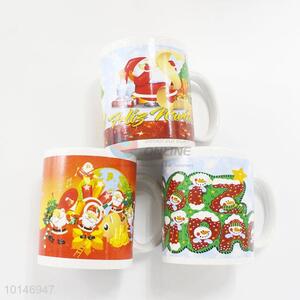 Cheap promotional Christmas ceramic tea/water cups