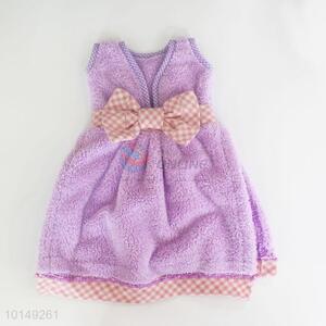 Cute purple dress hand towel/handkerchief