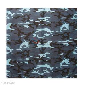 Cheap Blue/Black Camouflage Cotton Handkerchief