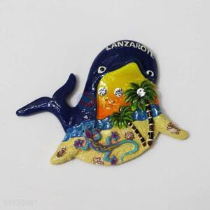 Wholesale Dolphin Shaped Resin Magnetic Fridge Magnet