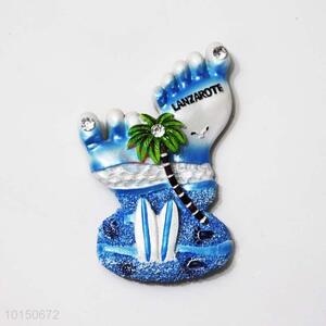 Wholesale Feet Shaped Resin Magnetic Fridge Magnet