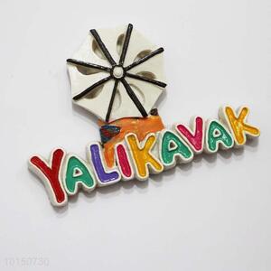 New Arrival Yalikavak Resin Magnetic Fridge Magnet