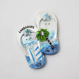 Slipper Shaped Resin Magnetic Fridge Magnet