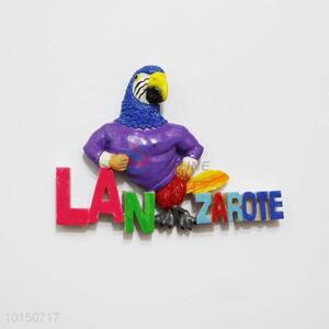 Parrot Resin Magnetic Fridge Magnet