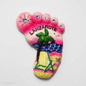 Foot Shaped Resin Magnetic Fridge Magnet