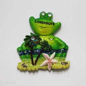 Frog Shaped Resin Magnetic Fridge Magnet