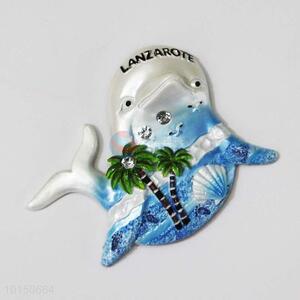 Wholesale Dolphin Shaped Resin Magnetic Fridge Magnet