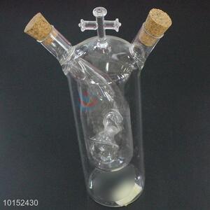 Kitchen Condiment Bottles/Cute Shaped Glass Seasoning Bottle Set