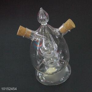 Light Shaped Kitchen Supplies Cruet Gravy Boats Seal Oil and Vinegar Condiment Bottles