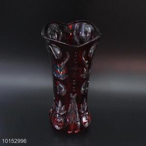 Elegant low price colored glass decorative vase