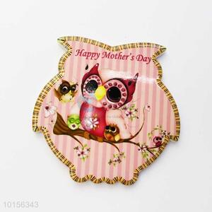 Pink Owl Shaped Ceramic Placemat/Cup Mat/Pot Mat