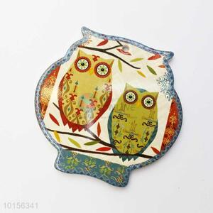 Owl Shaped Ceramic Placemat/Cup Mat/Pot Mat