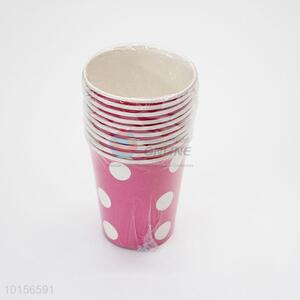 Dots Printed Disposable Paper Cups
