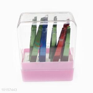 12pcs Colorful Eyebrow Tweezers Set