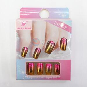 High Quality Professional Manicure Gold False Nails Artificial Fingernails