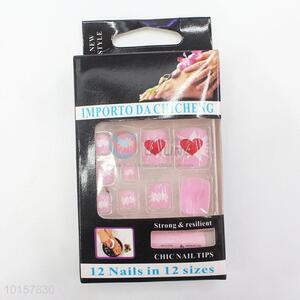 Pink ABS Nail Artificial Fingernails False Toenail Toe Nail Art