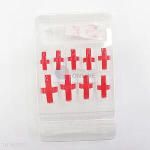 Cross Pattern ABS Artificial Nail Art Manicure Fake Nails