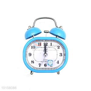 Wholesale Blue Oval Desk Alarm Clock For Bedroom