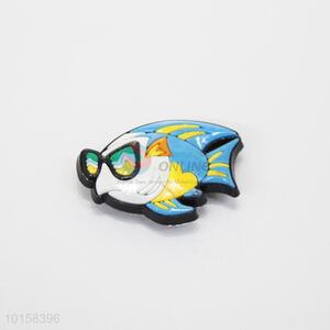 Cool design fish shaped pvc fridge magnet