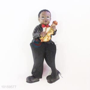 Competitive Price Resin Boy Doll/Resin Crafts with Violin for Home Decoration