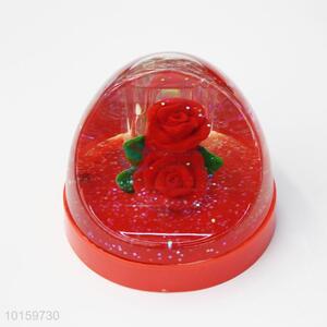 Red desktop office decoration acrylic rose penholder