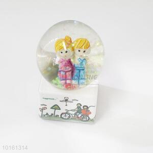 Led souvenir wedding favor snow globe